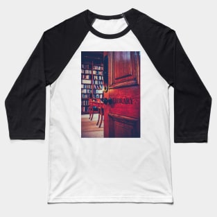 Prestigious University Library Baseball T-Shirt